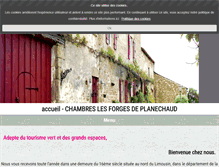 Tablet Screenshot of lesforgesdeplanechaud.com